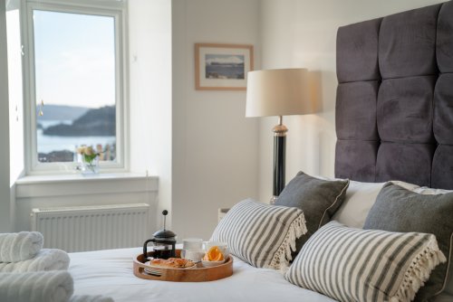 Wake to beautiful sea views from both bedrooms