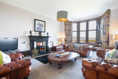 Contemporary living room at Oakfield House