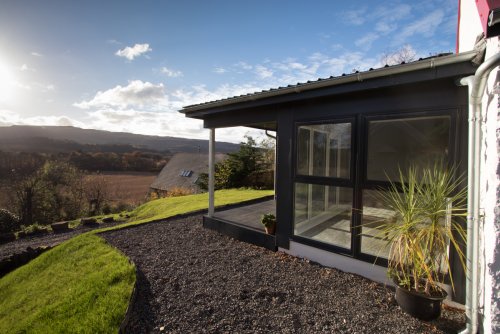 Plenty of glass lets the light flood in and gives excellent views of the surrounds