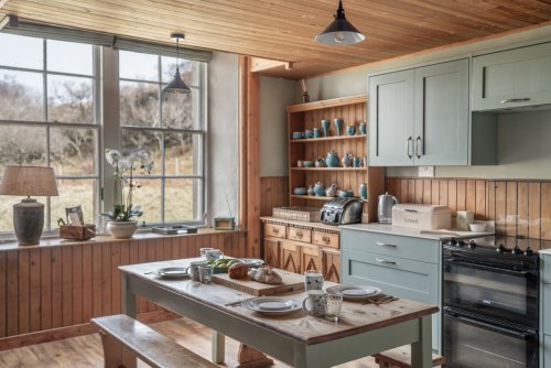 The country kitchen at the Old School House marries old with new