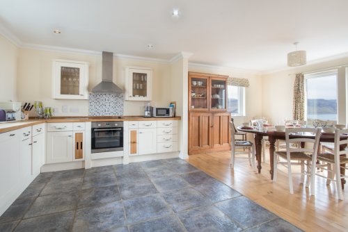 Kitchen with open plan dining area