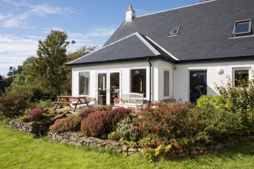 Charming garden at Puffin Cottage.