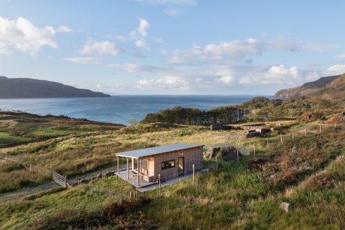 Looking seawards from behind the cabin