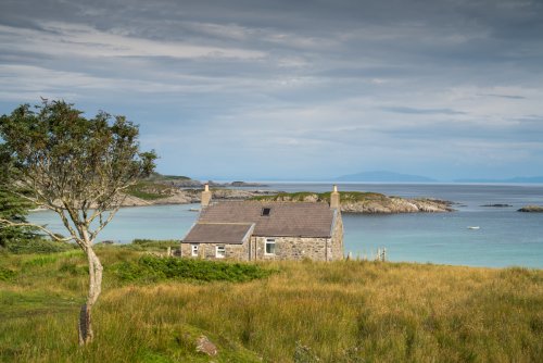 Soak up the outstanding views over the sea at Uisken beach