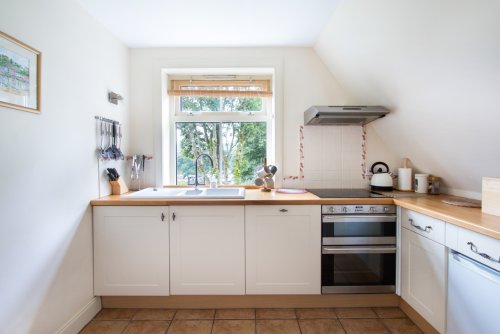The kitchen is well equipped to cook up the catch of the day