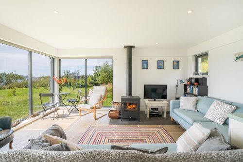 Beautiful, light-filled open plan interiors await at Snipe Cottage