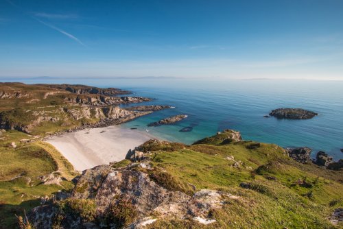 Superb rocky coastline with sandy bays to explore close by