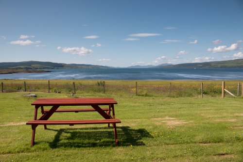 Soak up the views from the garden and look out for dolphins passing in the Sound