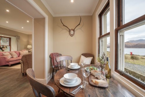 Dine with a view as the tides change in Loch Spelve