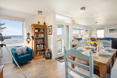Lovely sea views from the cosy reading nook
