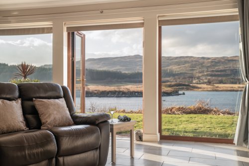 Soak up the far-reaching views as wildlife visit the shore