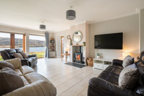 Warm and comfortable living area with comfy seating for all