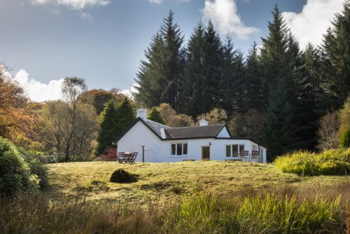 Wood Cottage holiday home at Aros Park
