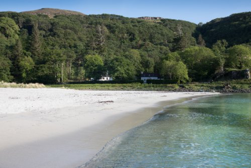 Calgary Bay Cottage from the beach