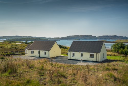 Tigh Beag on the left and Tigh Buidhe on the right