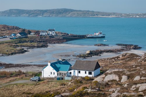 An Taigh Cuil's amazing location above Fionnphort beach