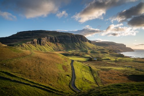 Take a beautiful drive from the cottage across the pass to the Gribun cliffs and Loch na Keal