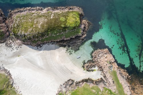 Follow the path over the headland to Tor Mor beach