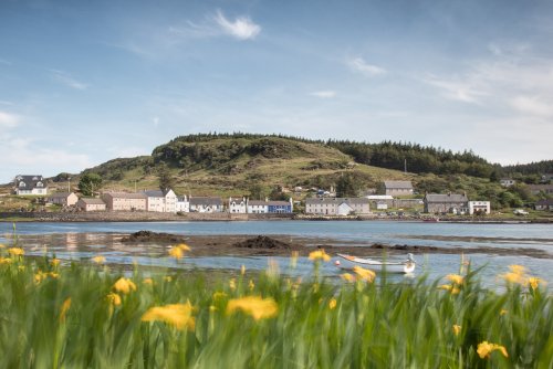 The village of Bunessan enjoys a picturesque setting