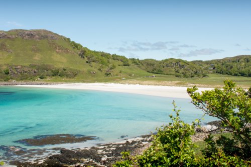 Take a dip at Calgary bay, one of Mull's best known beaches in the locality