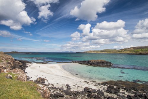 Eilean Bhan a little sandy beach just a short walk from the cottage