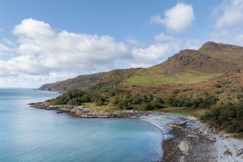 Overlooking the coastline at Lochbuie