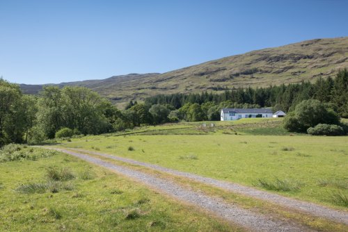 Private access track to the house