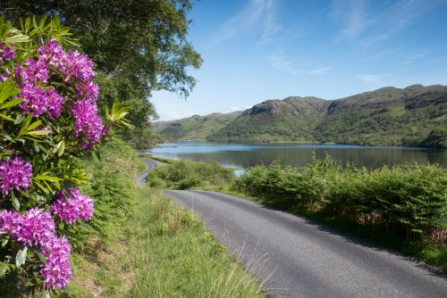 The road to Lochbuie passes by the beautiful Loch Uisg en route