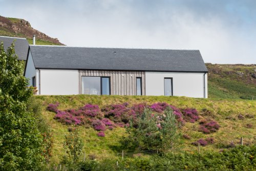 Heather Brae with heather in bloom