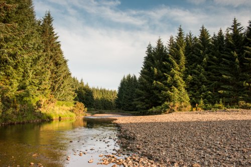 The River Forsa and pools opposite Kilbeg Cottage