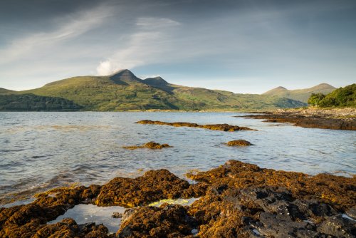 A spectacular setting on Loch Scridain looking across to Ben More