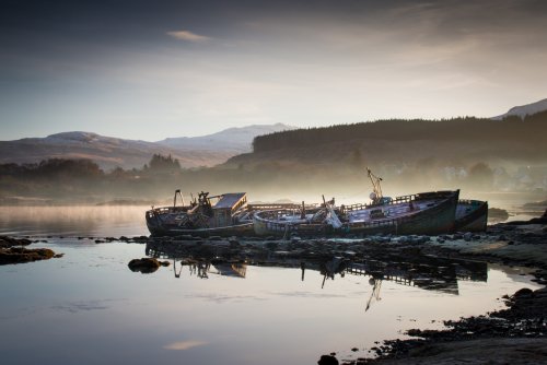 Take in the view of the Salen shipwrecks