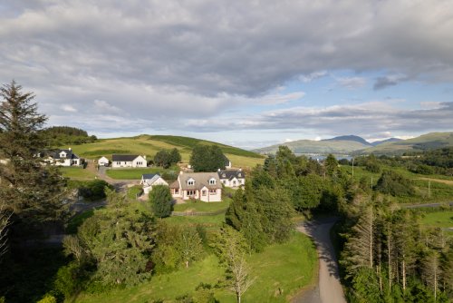 Sallachy's location in the small settlement of Aros on the island's east coast