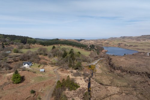 Looking down on Torrness and across to Loch Torr