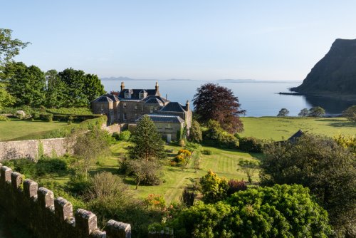 The walled gardens at Carsaig House